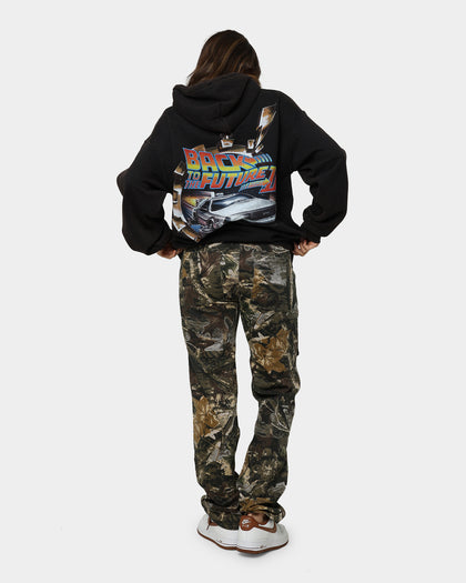 American Thrift X Back To The Future Back To The Future 2 Vintage Hoodie Washed Black