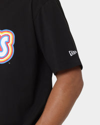 New Era Los Angeles Dodgers Retro Outline Logo T-Shirt Black