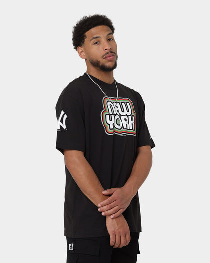 New Era New York Yankees Retro Outline Logo T-Shirt Black