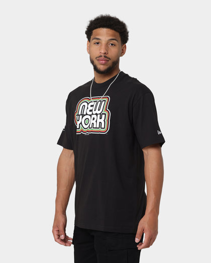 New Era New York Yankees Retro Outline Logo T-Shirt Black