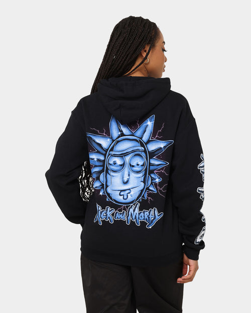 Goat Crew X Rick And Morty Chrome Heads Hoodie Black