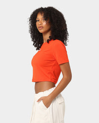 Nike Women's Nike Sportswear Essential Slim Crop T-Shirt Picante Red