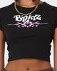 American Thrift X Bratz Women's Bratz Logo Baby T-Shirt Black