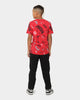 Jordan Kids' Level Up All Over Print Graphic T-Shirt Fire Red