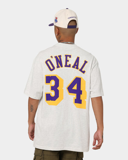 Mitchell & Ness Los Angeles Lakers Shaquille O'Neal #34 N&N T-Shirt White Marle