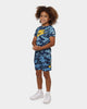 Nike Kids' Futura Camo All Over Print T-Shirt Curulean