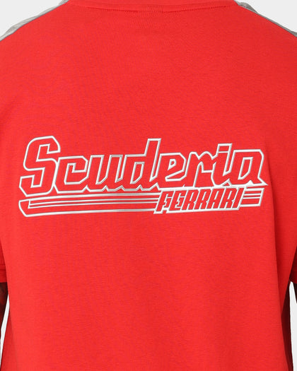 Puma X Ferrari Motorsports Race MT7 Monochrome T-Shirt Rosso Corsa