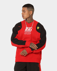 Puma X Ferrari Motorsports Race Statement Sweat Crewneck Rosso Corsa