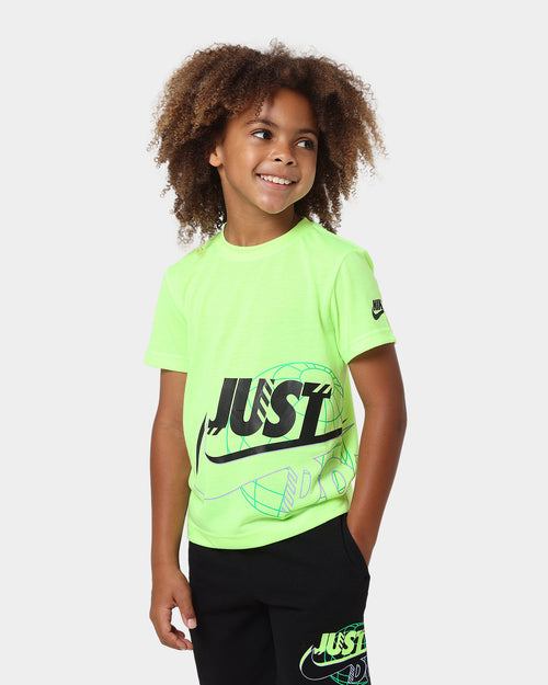 Nike Kids' Just Do It Futura Wrap T-Shirt Ghost Green