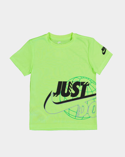 Nike Kids' Just Do It Futura Wrap T-Shirt Ghost Green