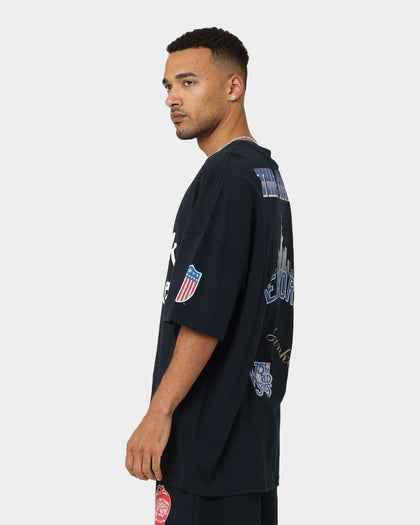 Majestic Athletic New York Yankees Puff Print Patch Oversized T-Shirt True Navy