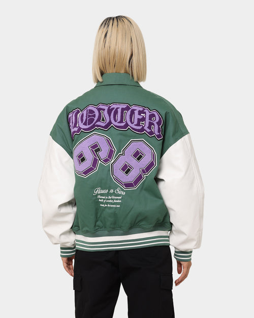 Loiter Ethereal Varsity Jacket Green