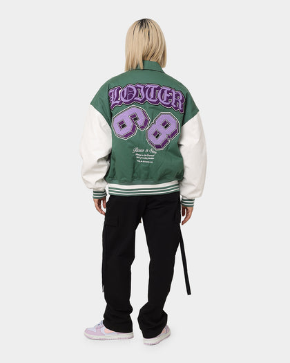 Loiter Ethereal Varsity Jacket Green