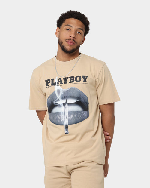 Playboy Monotone Original Fit T-Shirt Tan