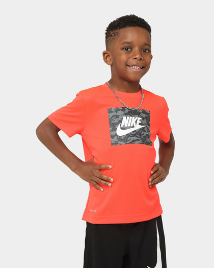 Nike Kids' Camo Futura T-Shirt Bright Crimson