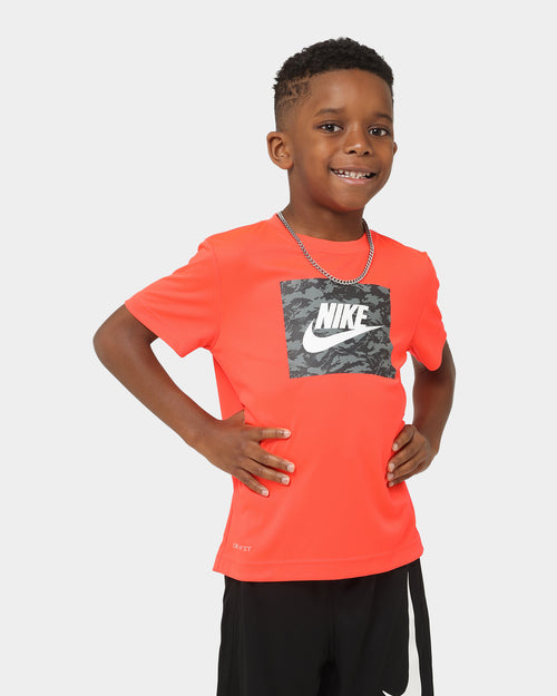 Nike Kids' Camo Futura T-Shirt Bright Crimson