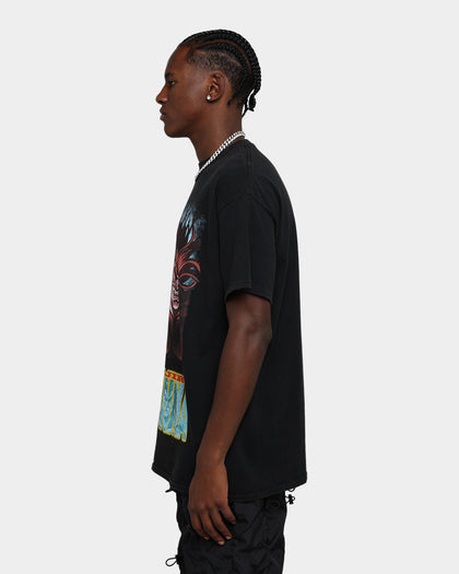 Goat Crew X Baki Hanma Yurijo Vintage T-Shirt Black Wash