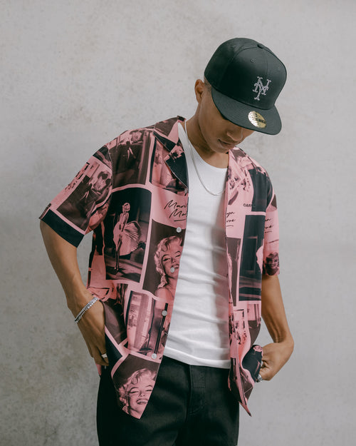 Carré X Marilyn Monroe Button Up Shirt Pink
