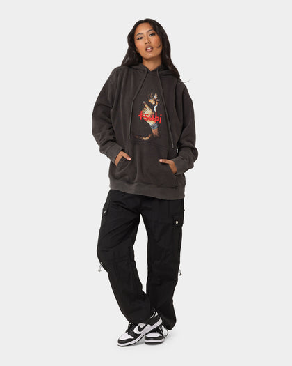 Ksubi X Juice Wrld 999 Wrld Biggie Hoodie Faded Black