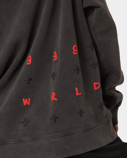 Ksubi X Juice Wrld 999 Wrld Biggie Hoodie Faded Black