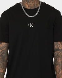 Calvin Klein Stripe CK Colourblock T-Shirt Ck Black