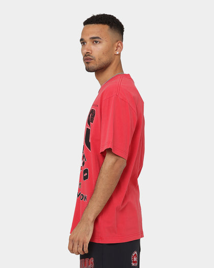 Mitchell & Ness Chicago Bulls Division Arch T-Shirt Faded Red