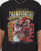 Mitchell & Ness Seattle Sonics VS Chicago Bulls 1996 Finals T-Shirt Faded Black