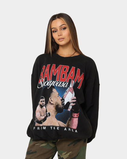 Goat Crew X Tai Tuivasa Shoeyvasa Vintage Crewneck Washed Black