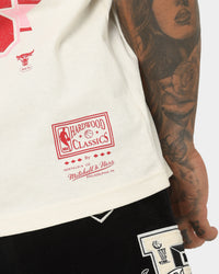 Mitchell & Ness Chicago Bulls St Valentine's Day T-Shirt Unbleached