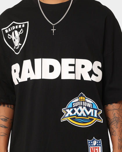 Majestic Athletic Las Vegas Raiders World Series Champs Graphic T-Shirt Faded Black