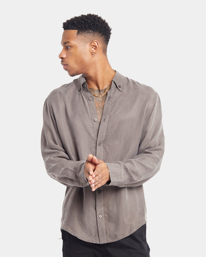 XXIII Nathan Button Up Shirt Charcoal