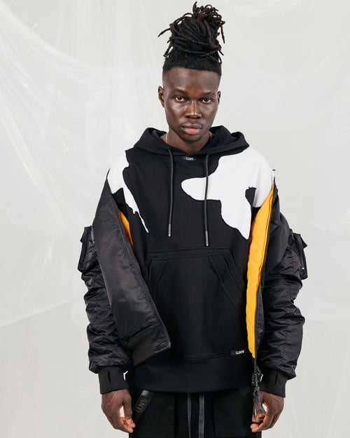 The Anti Order Deconstruction Hoodie Black/White