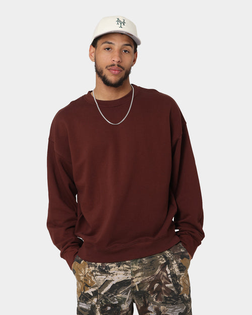 MNML Vintage Wash Crewneck Brown