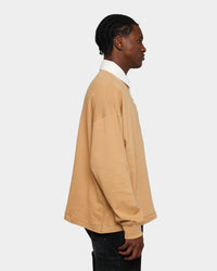 MNML Oversized Rugby Shirt Khaki