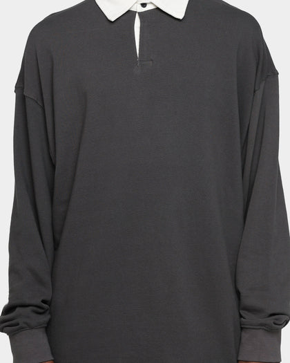 MNML Oversized Rugby Shirt Charcoal Grey