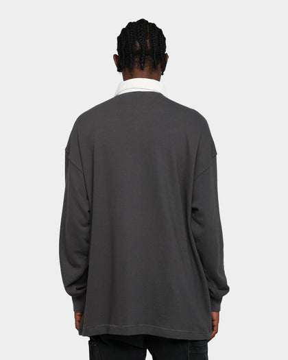 MNML Oversized Rugby Shirt Charcoal Grey