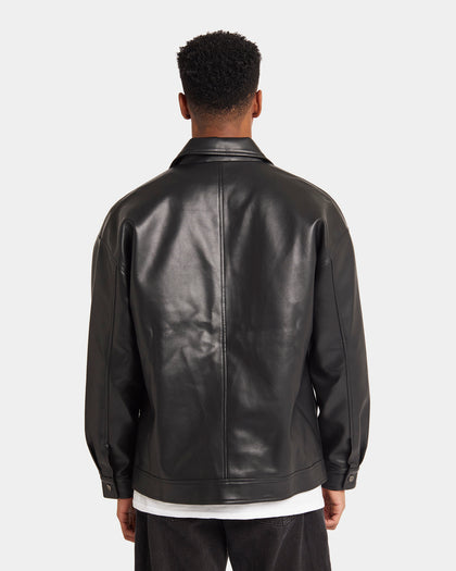 XXIII Oscar PU Leather Jacket Black