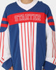 Starter Stripes Hockey Long Sleeve T-Shirt Blue/White/Red