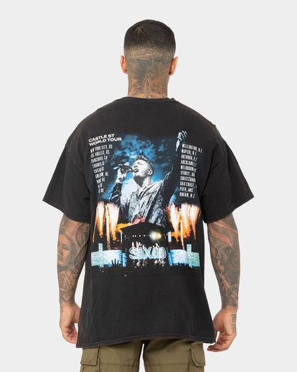 Six60 Merch Six60 Tour Vintage T-Shirt Black Wash