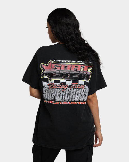 Goat Crew Supercross Racing Team Vintage T-Shirt Black Wash