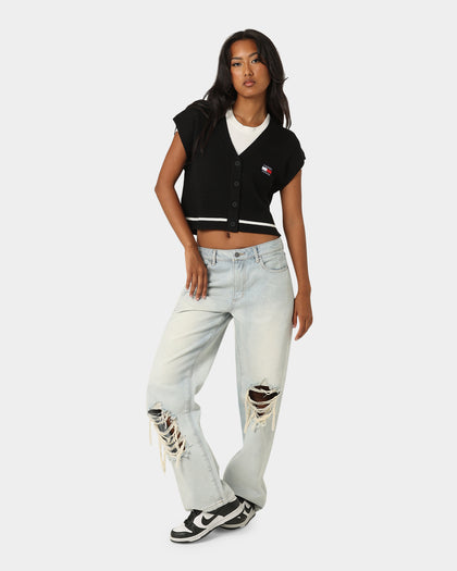 Tommy Jeans Women's TJW Badge Cardigan Vest Black