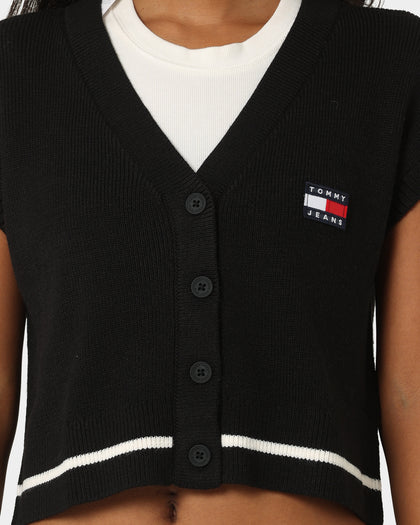 Tommy Jeans Women's TJW Badge Cardigan Vest Black