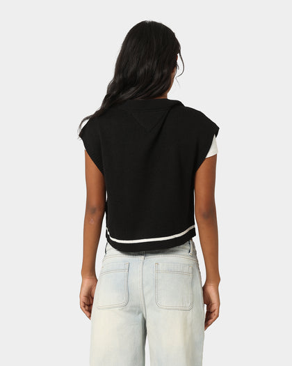 Tommy Jeans Women's TJW Badge Cardigan Vest Black