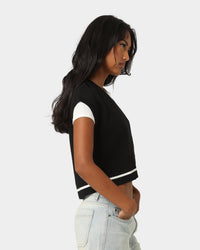 Tommy Jeans Women's TJW Badge Cardigan Vest Black