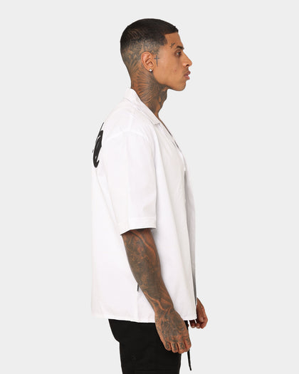 Saint Morta Gothic Bowling Shirt White