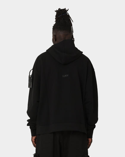 The Anti Order Boxy Drop Shoulder Hoodie Black