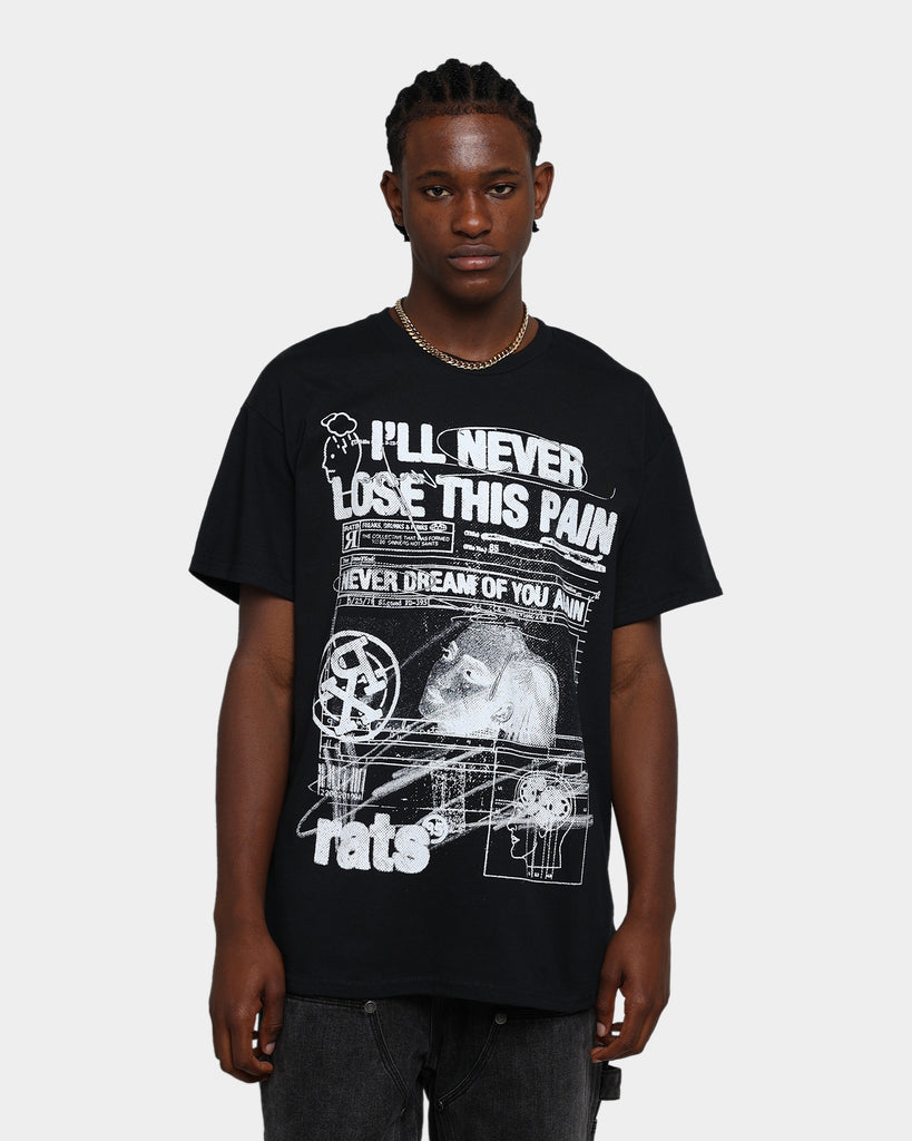 Rats Get Fat Rats Pain T-Shirt Black | Culture Kings NZ