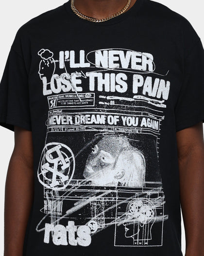 Rats Get Fat Rats Pain T-Shirt Black