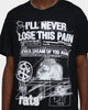 Rats Get Fat Rats Pain T-Shirt Black