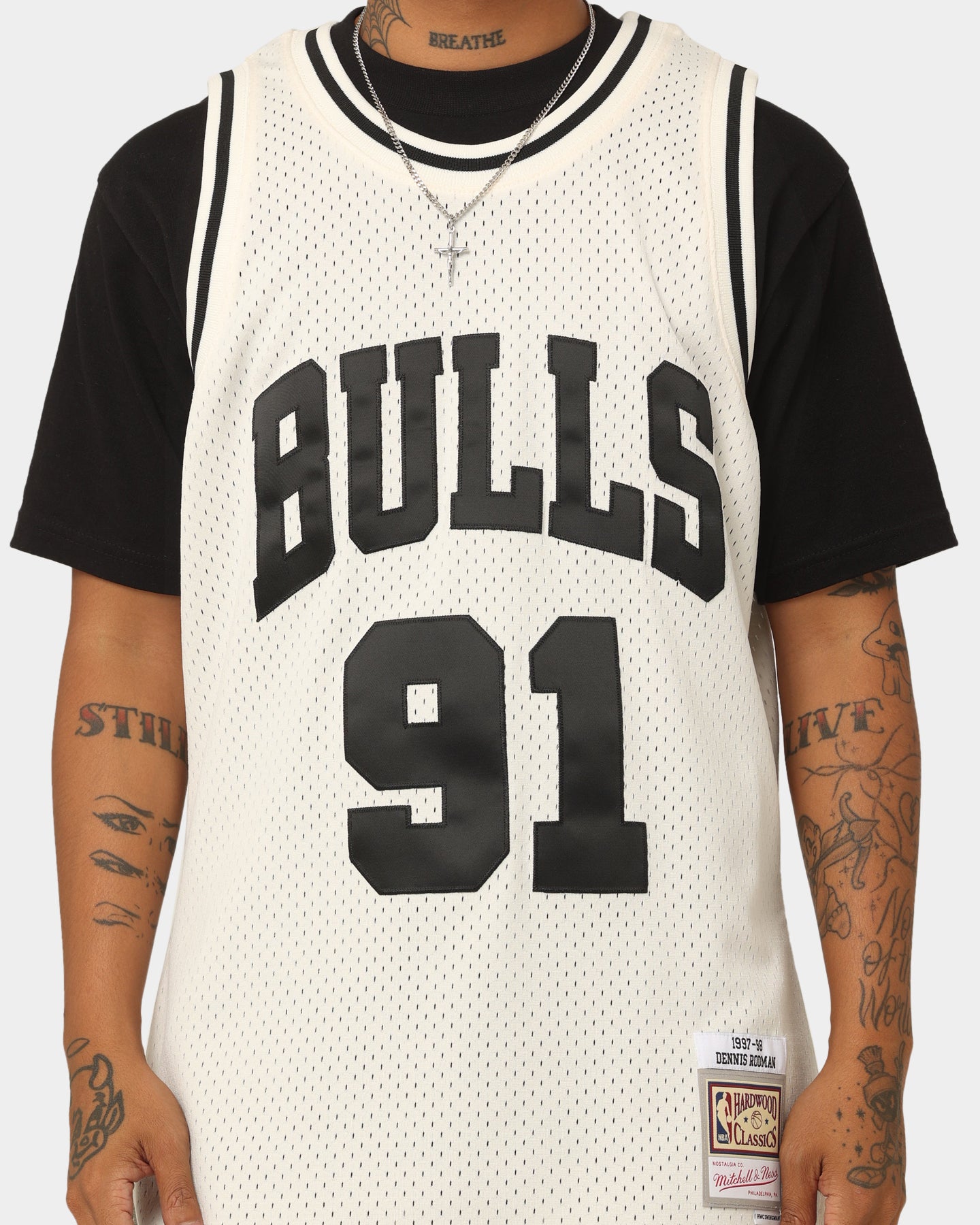 Mitchell & Ness Dennis Rodman Chicago Bulls #91 Off Court Swingman